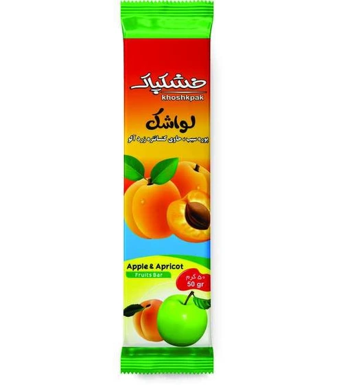 خشکپاک لواشک زرد آلو 50گرم سلفون کد 1404734