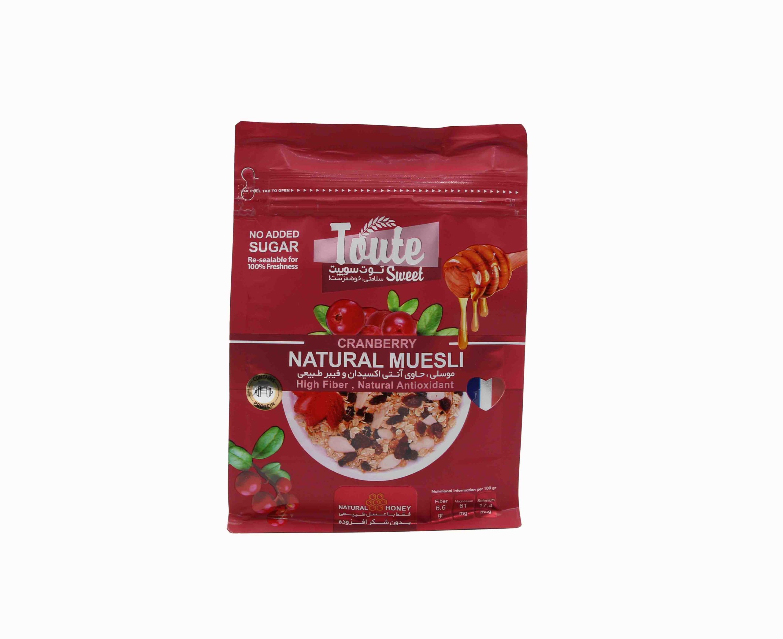 توت سوییت موسلی کرنبری پاوچ 350 گرمی کد1403926