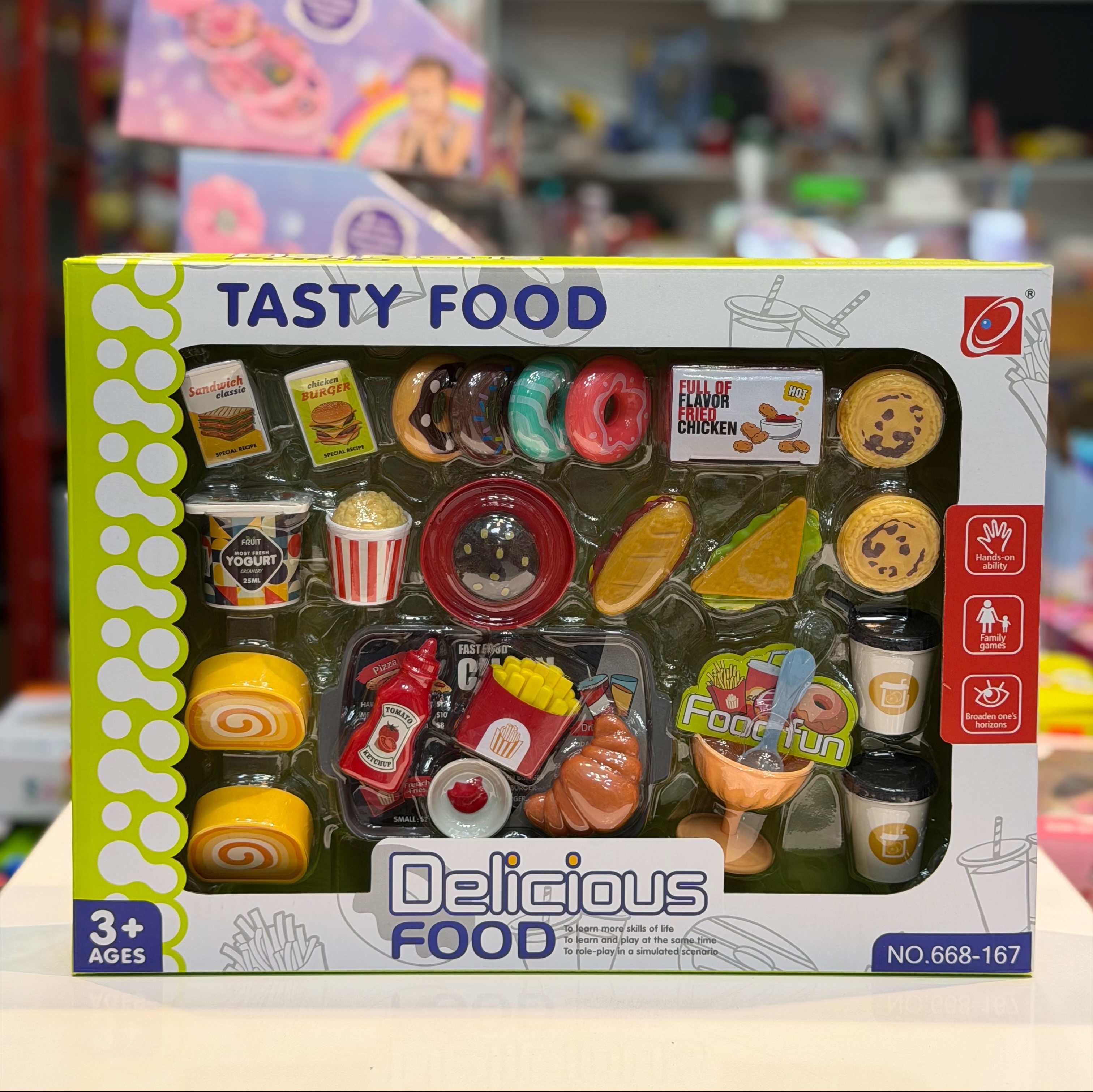 پک مینیاتوری فست فود و شیرینی جات