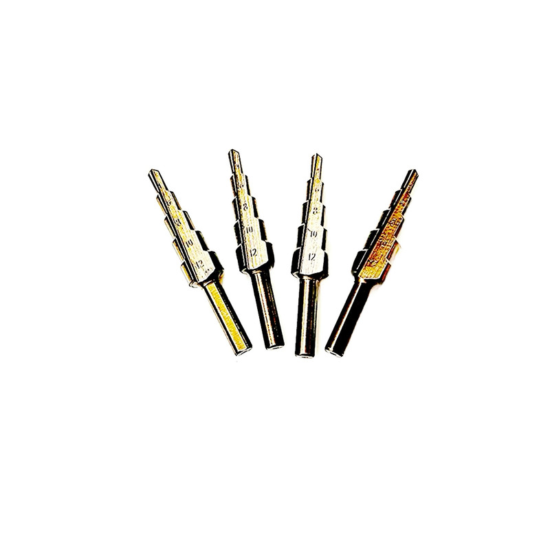 مته کاجی مدل پله ای کد 04 سایز 12-4 میلی متر بسته 4 عددی