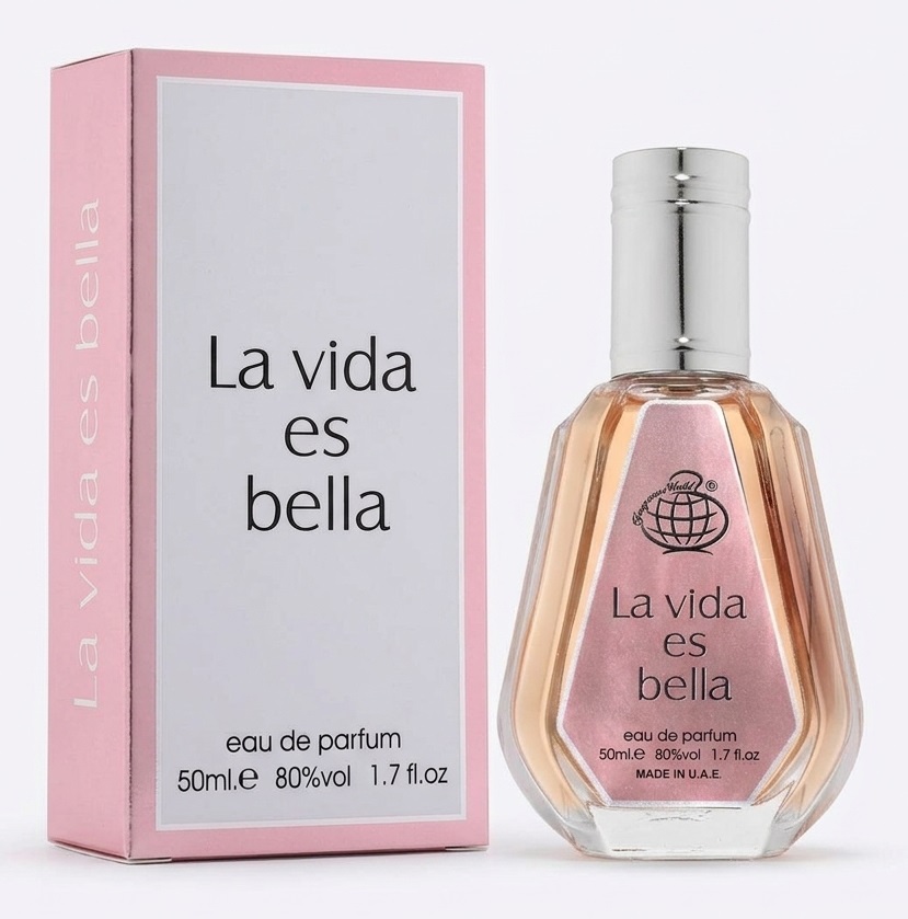 ادوپرفیوم فراگرنس ورلد 50 میل مدل Lavida es Bella