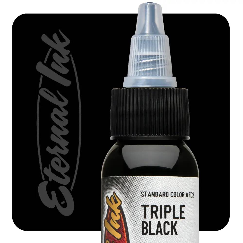 رنگ تتو اترنال مشکی تریپل بلک Eternal Triple Black