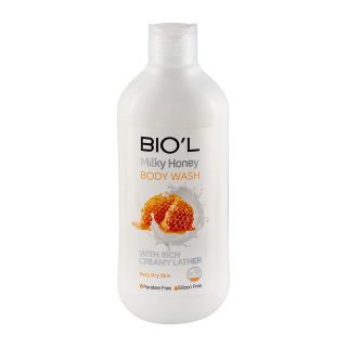 شامپو بدن کرمی بیول مدل Milky Honey مناسب پوست خشک حجم 400 میلی لیتر