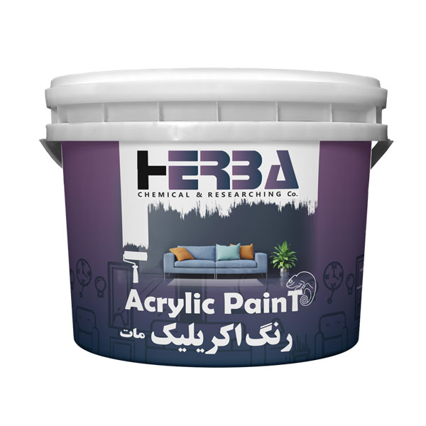 رنگ اکریلیک مات ویژه ممتاز سطل 10 کیلویی