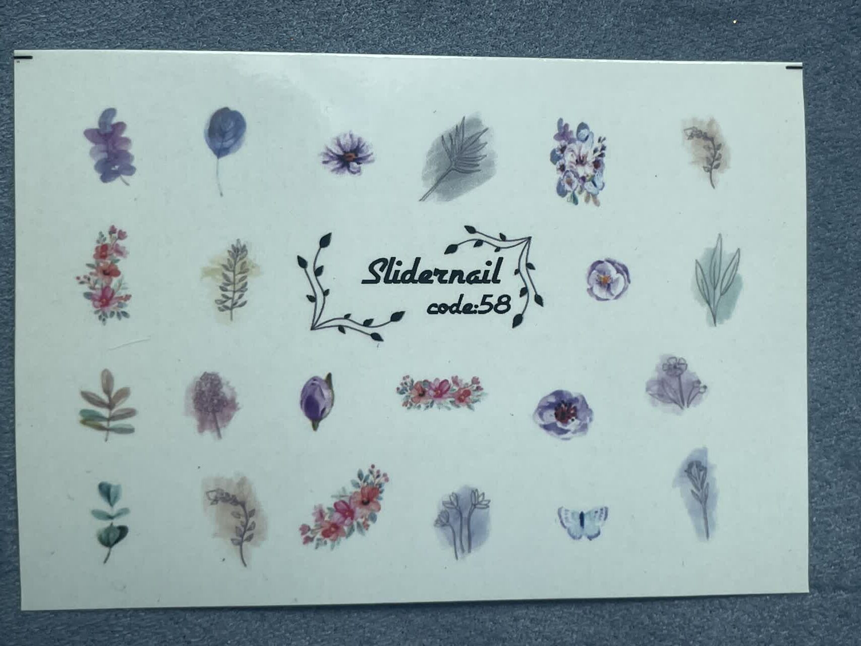 لنز ناخن کد 58