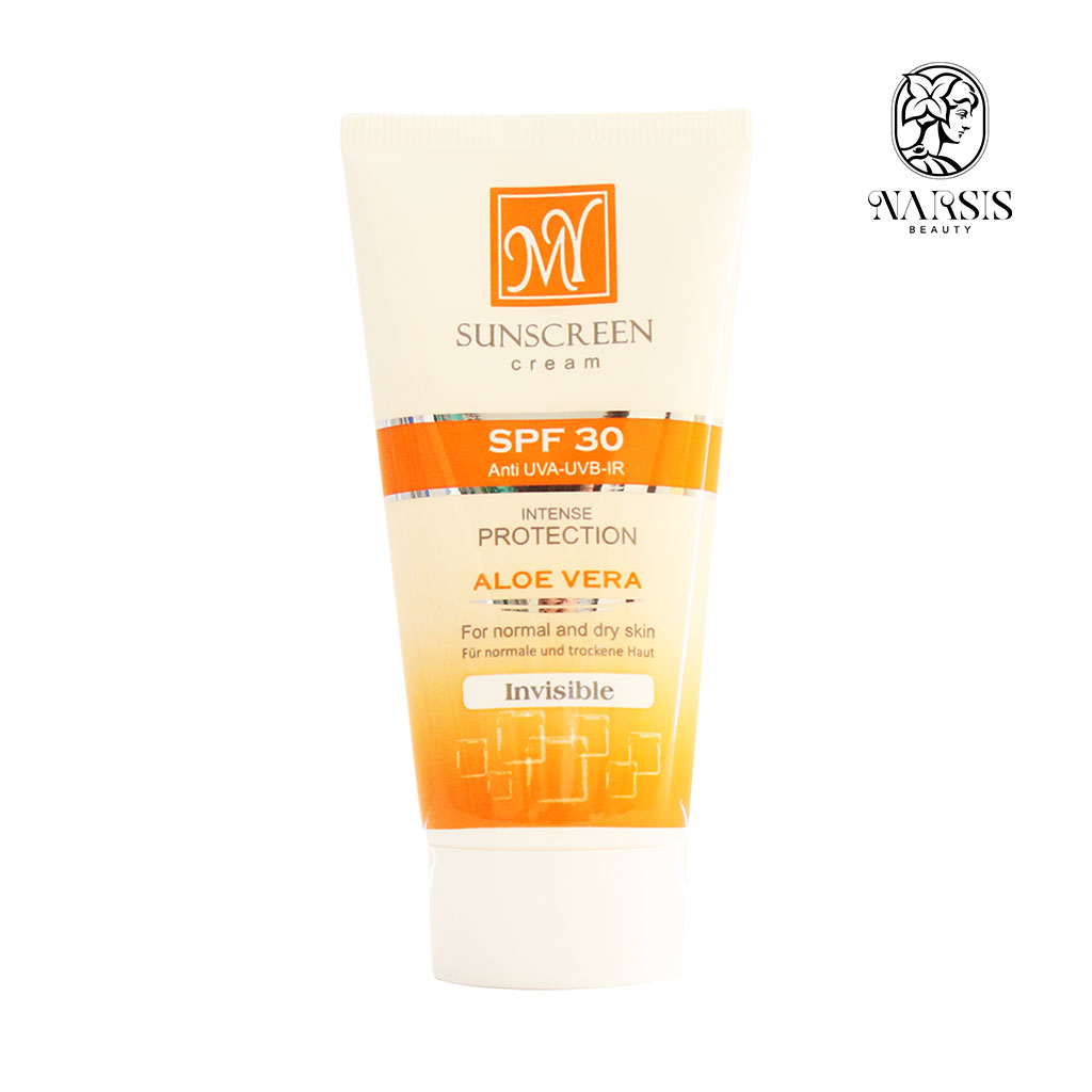  کرم ضد آفتاب آلوورا SPF 30 فاقد رنگ مای حجم 50 میلی لیتر نارسیس بیوتی