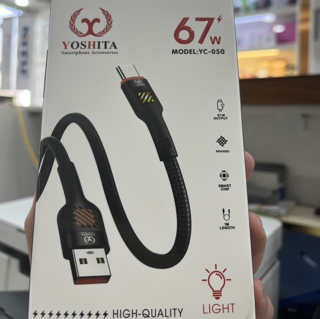 کابل شارژ type-c to usb برند YOSHITA