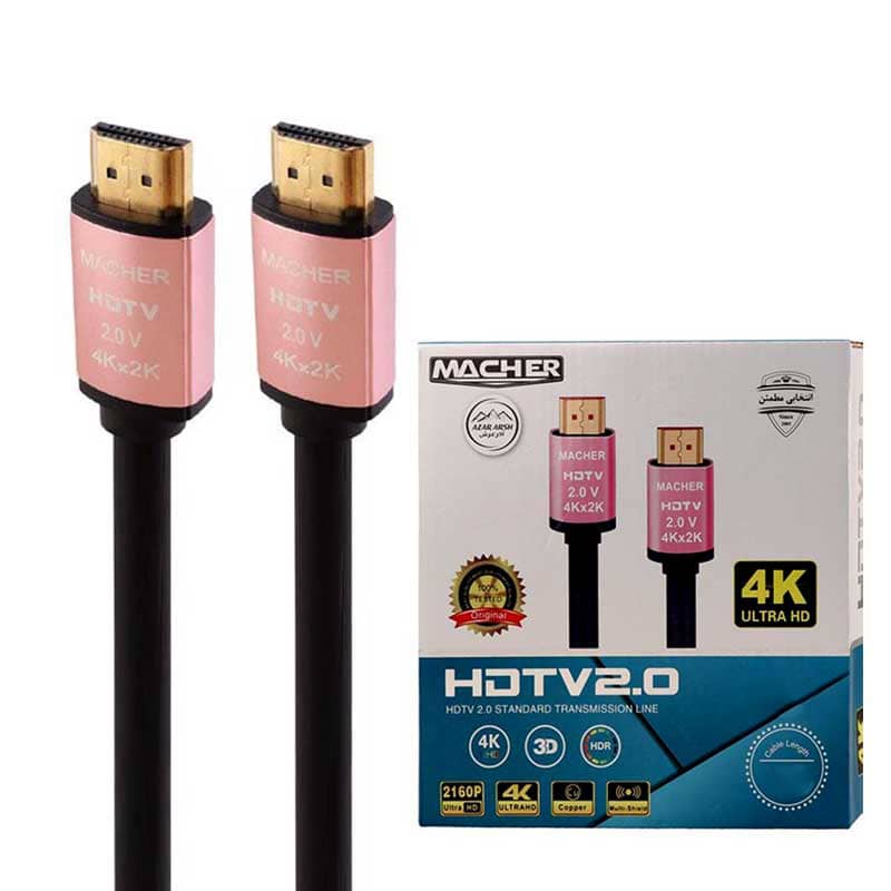 کابل HDMI 4K V2.0 طول 5 متر MACHER MR-187