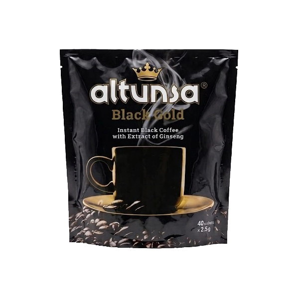 پودر قهوه آلتونسا مدل Black Gold بسته 40 ساشهای