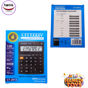ماشین حساب(CITTZEIV) CT-2812 کد4069 کارتن25عددی