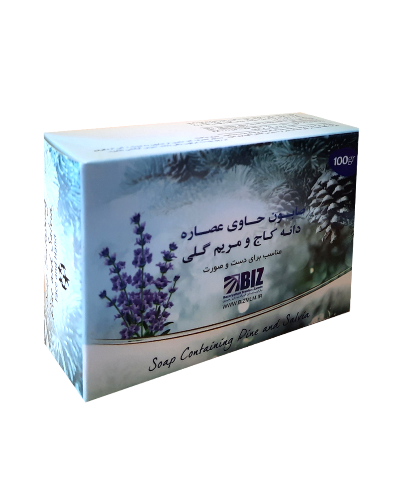 پک 3 عددی صابون دست و صورت دانه کاج و مریم گلی BIZ