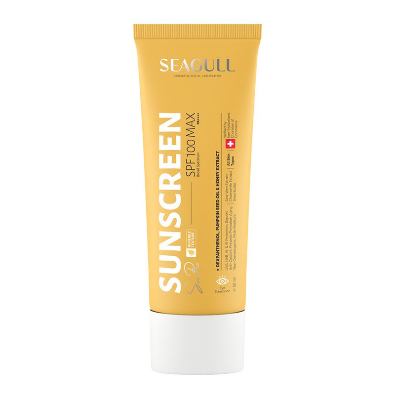 کرم ضد آفتاب بدون رنگ سی گل SPF 100 مدل Pro مناسب انواع پوست حجم 50 میلیلیتر