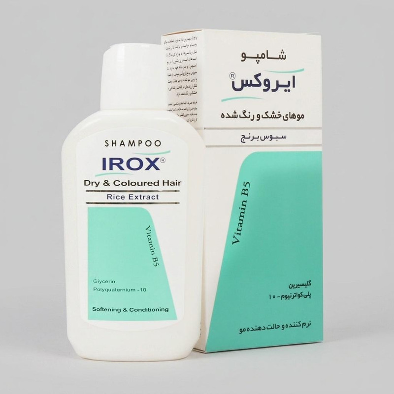 شامپو مو ایروکس مدل 005 با عصاره سبوس برنج، نرمکننده، محافظت در برابر اشعه UV، حجم 200 میلیلیتر