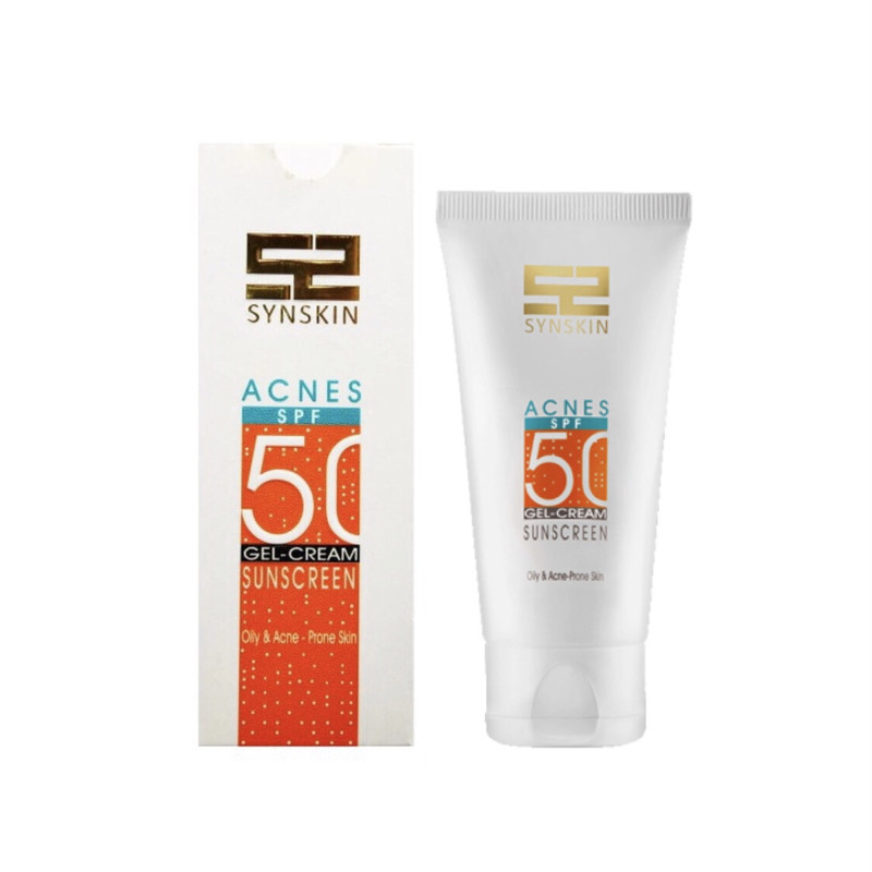 کرم ژل ضدآفتاب سایناسکین SPF50 مدل Acnes حاوی محافظ UVA وUVB مناسب انواع پوستهای چرب و جوشدار و مستعد آکنه حجم 50 میل...