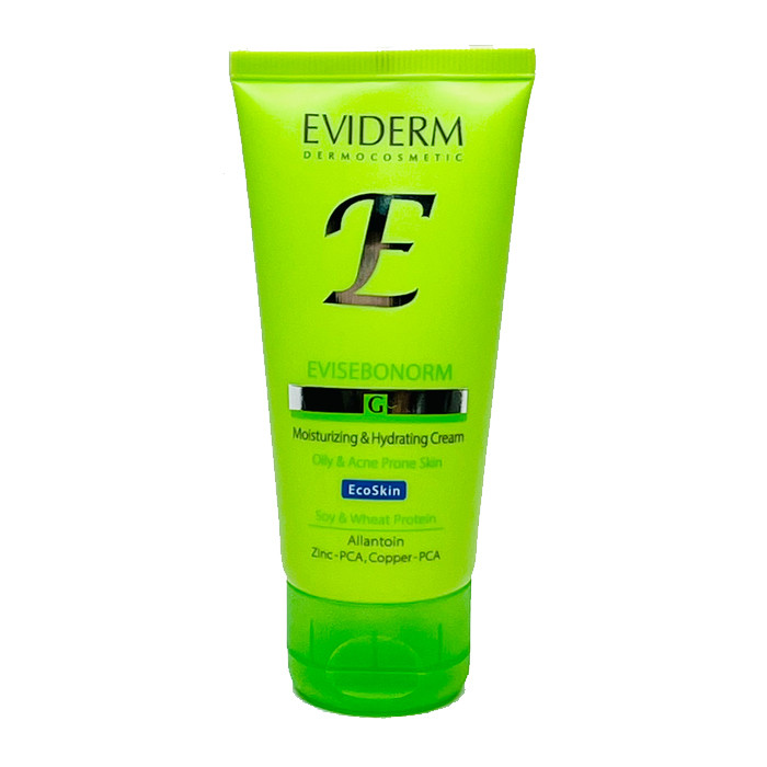 کرم مرطوب کننده و آبرسان صورت اویدرم مدل EcoSkin مناسب برای پوست چرب حجم 50 میلیلیتر