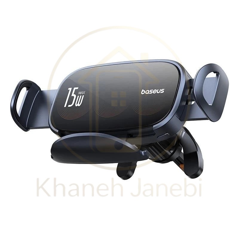 هولدر دریچه کولری و شارژر وایرلس بیسوس 00-Baseus BS-CM029 LightChaser Series C40355901111 توان15 وات