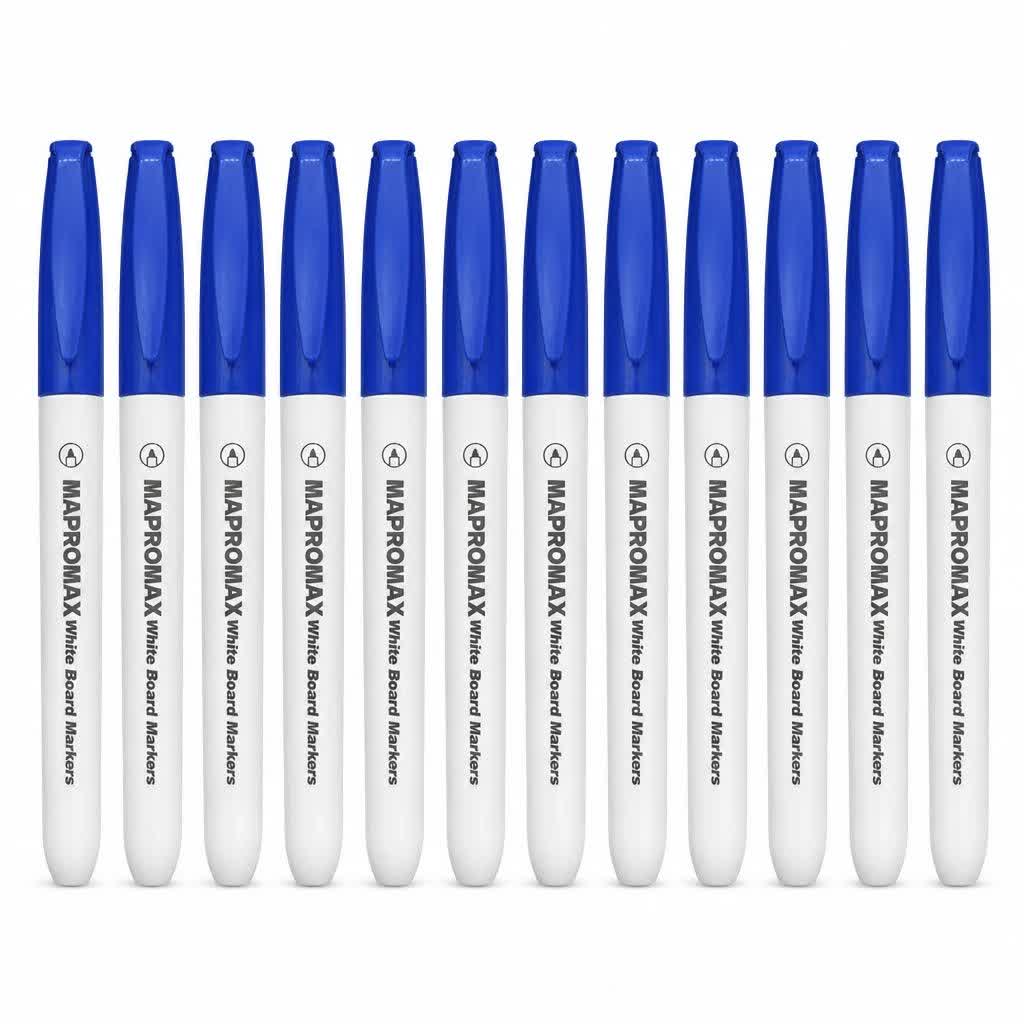 ماژیک وایت برد mapromaxمدل (قلمی) بسته12عددی