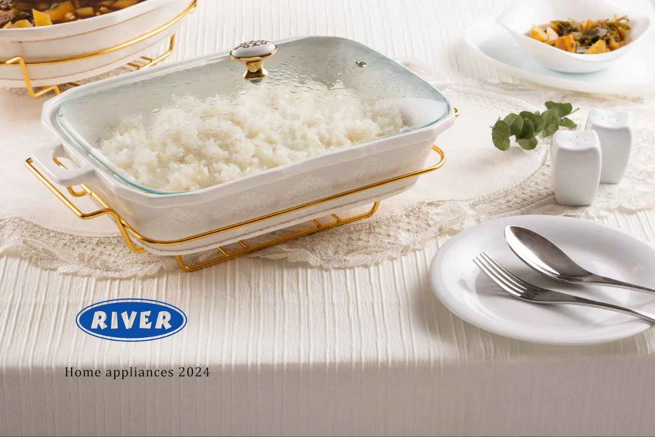 سوفله چینی مستطیل بزرگ London ریور کد 8204-32 (پس کرایه)