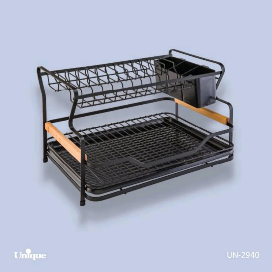 جا ظرفی 2 طبقه مشکی یونیک Unique کد UN-2940 (پس کرایه)