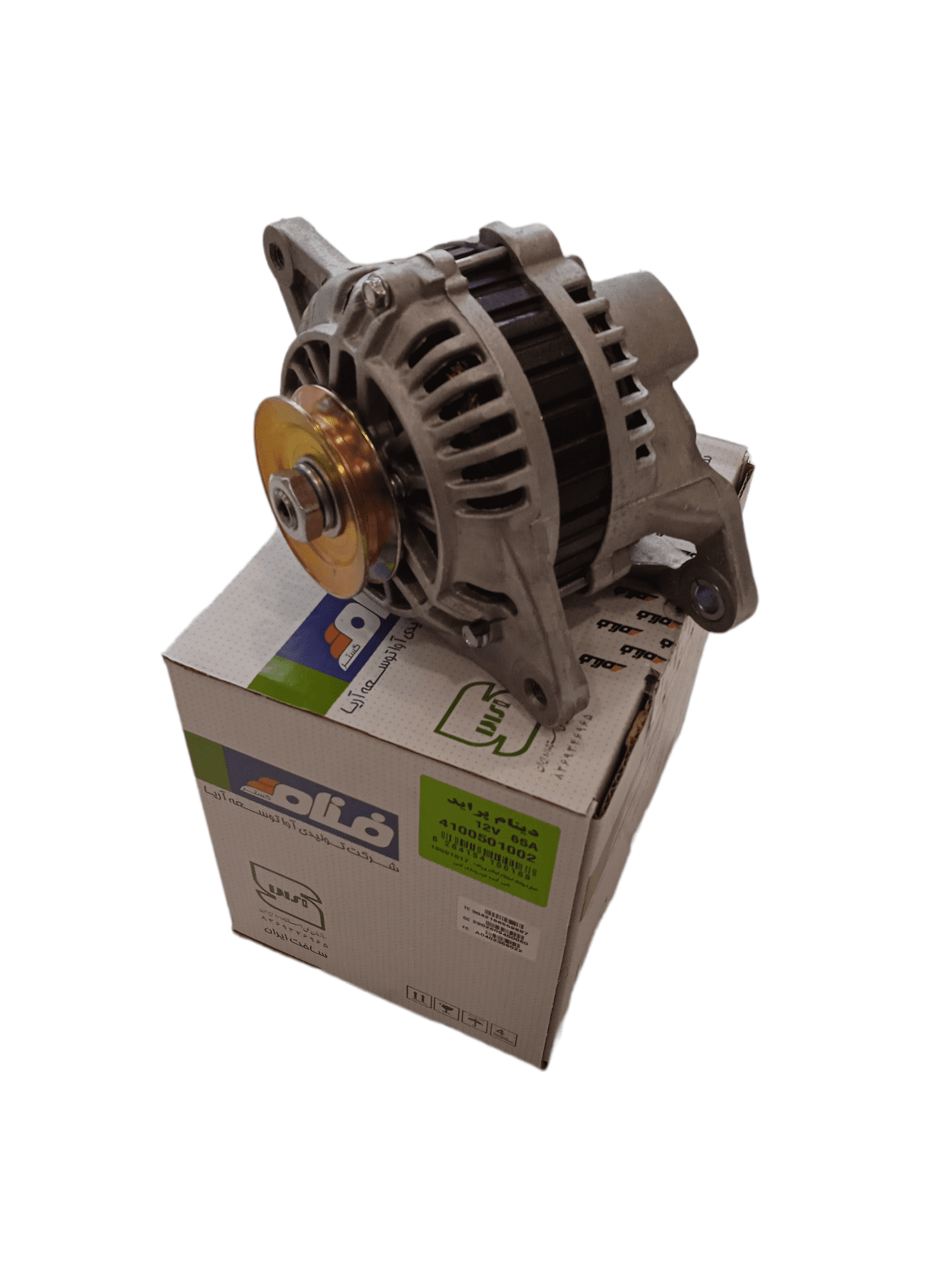 دینام 65A 12V پراید یورو 2 تک شیار طرح میتسوبشی برند فنام
