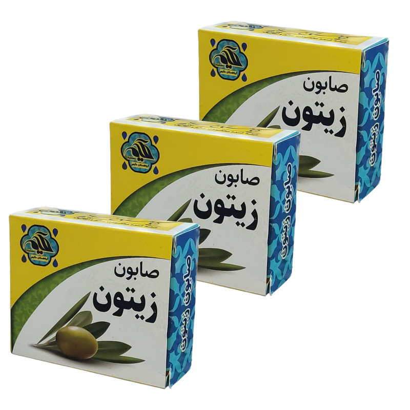 صابون شستشو گیاهستان حکیم مدل زیتون وزن 70 گرم بسته سه عددی