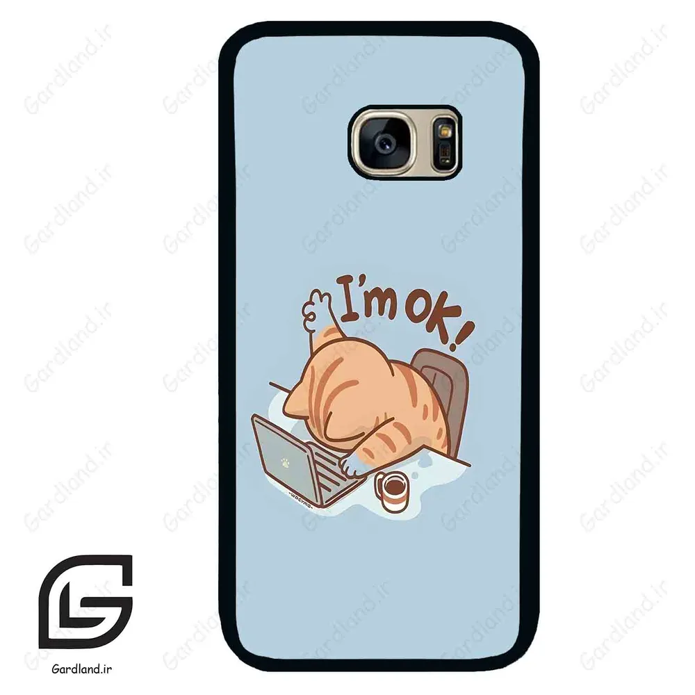 قاب گوشی سامسونگ اس 7 (Galaxy S7 ) طرح گربه کد 2297 گادرلند نئو