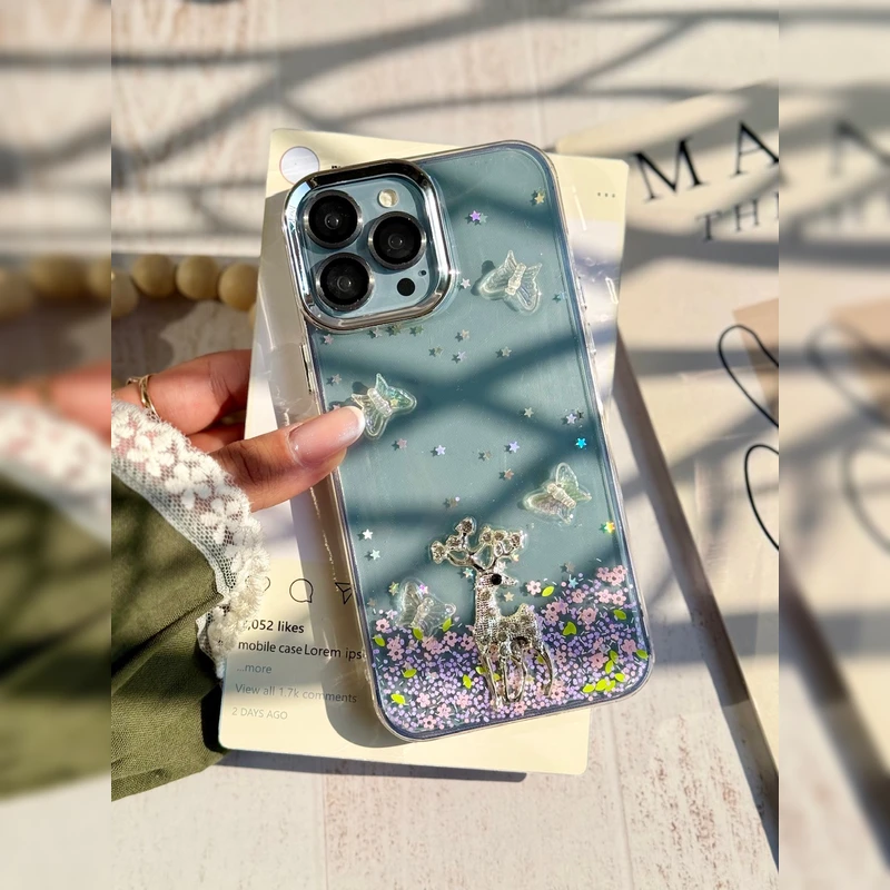 قاب و کاور گوشی موبایل اپل iPhone 14 Pro Max مدل رویای دشت و گوزن Dream Of Dear and Plain