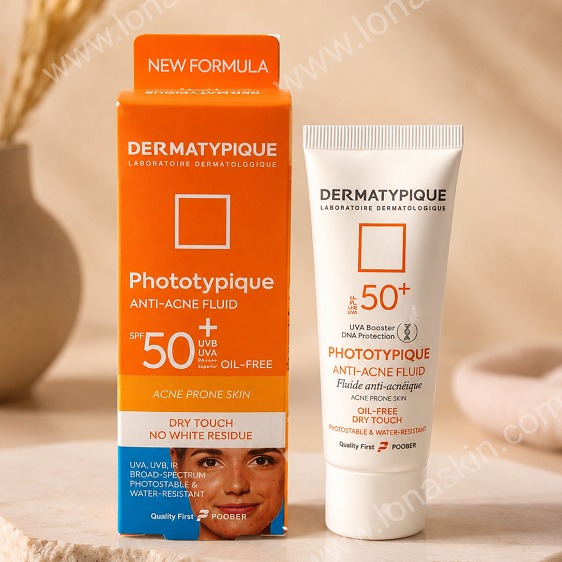 ضد آفتاب فلوئید آنتی آکنه درماتیپیک مدل Phototypique با Spf 50 مناسب پوست چرب و جوش دار حجم 40 میلی لیتر Dermatypique...