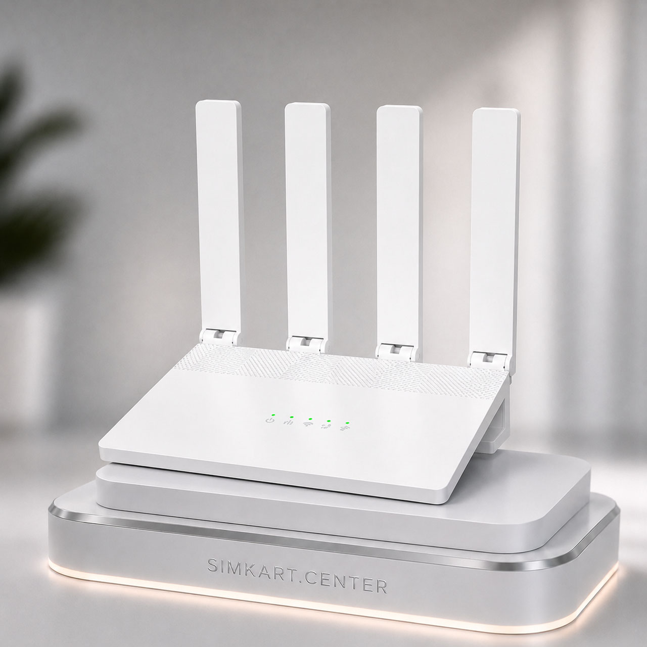 مودم رومیزی Naztech 4G LTE مدل NZT77-UX400 - سفید (4 پورت)