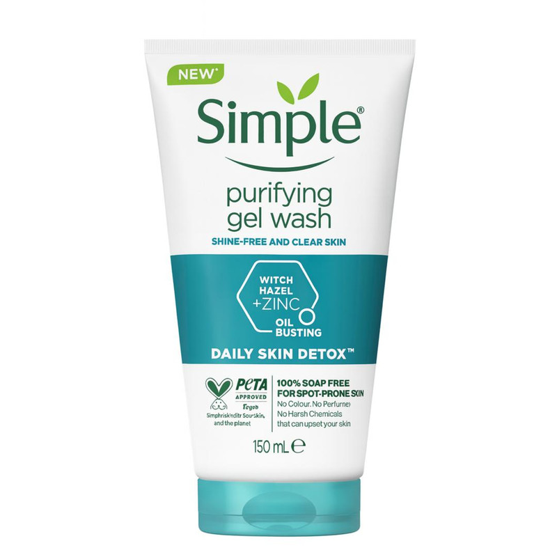 ژل شستوشوی صورت سمپل مدل Purifying Zinc مناسب برای پوست چرب حجم 150 میلیلیتر مدل 1