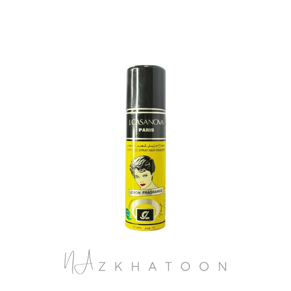 اسپری موبر کازانووا رایحه لیمو | J. Casanova Hair Removing Spray Lemon