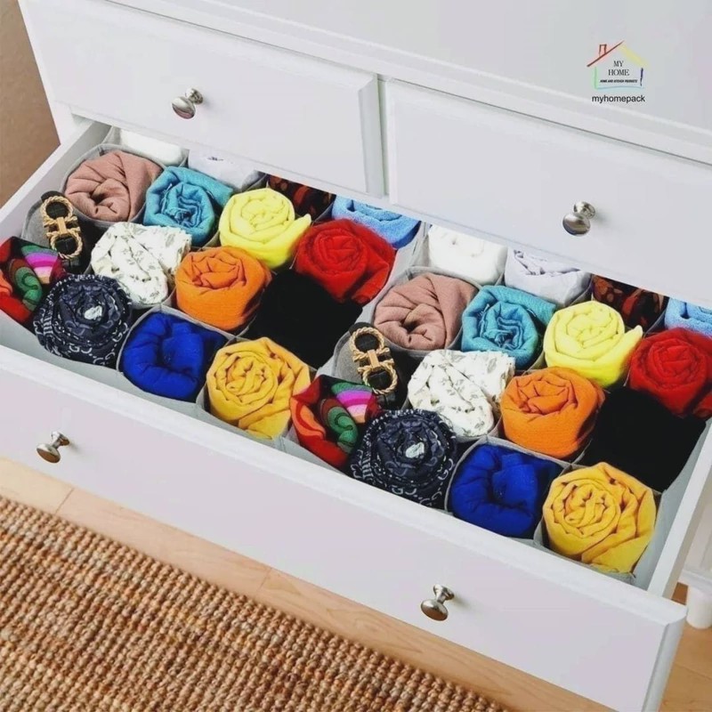 نظم دهنده پارچه ای 12 خانه درجه یک مای هوم نظم دهنده لباس