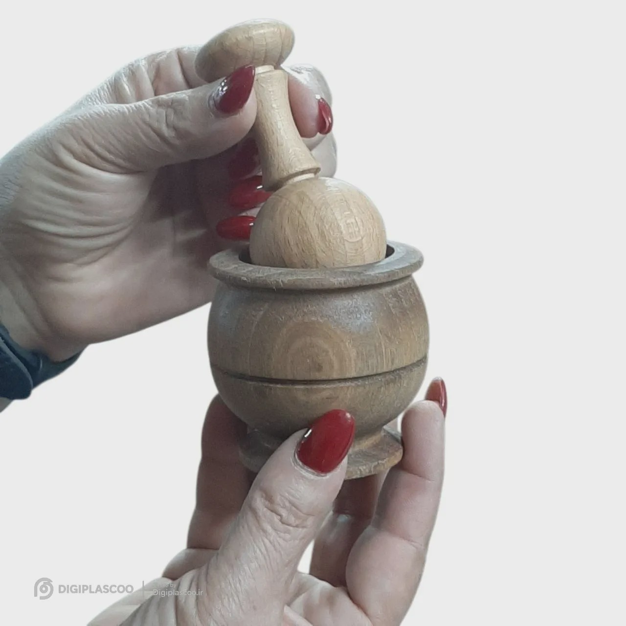 هاون چوبی کوزه ای توت مدل راش