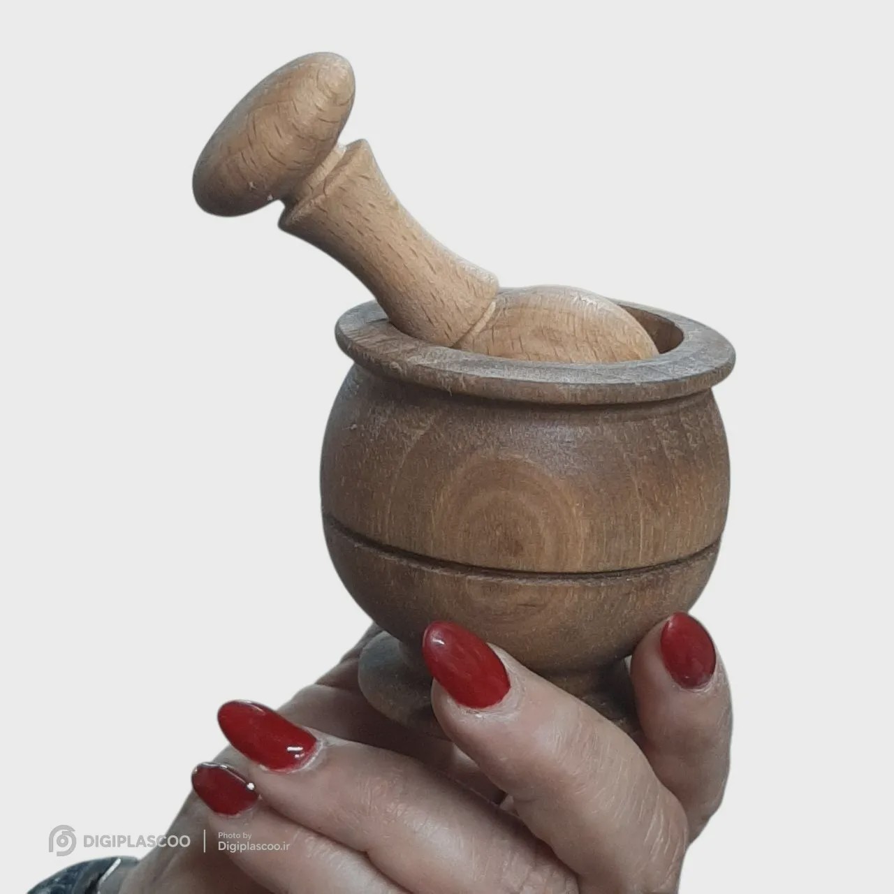 هاون چوبی کوزه ای توت مدل راش