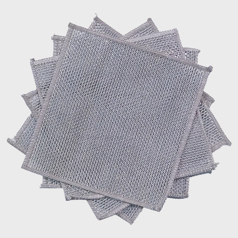 اسکاچ سیمی نانو 2 لایه مدل دستمالی ضدخش (بسته 5 عددی)