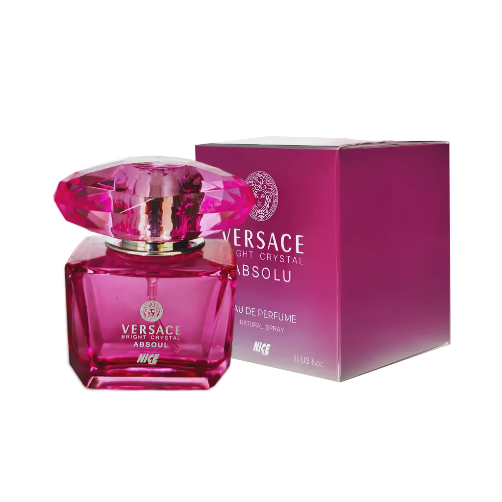 ادوپرفیوم زنانه نایس پاپت Nice مدل ورساچه برایت کریستال ابسولو Versace Bright Crystal Absolu حجم 30 میلی لیتر طرح مارک