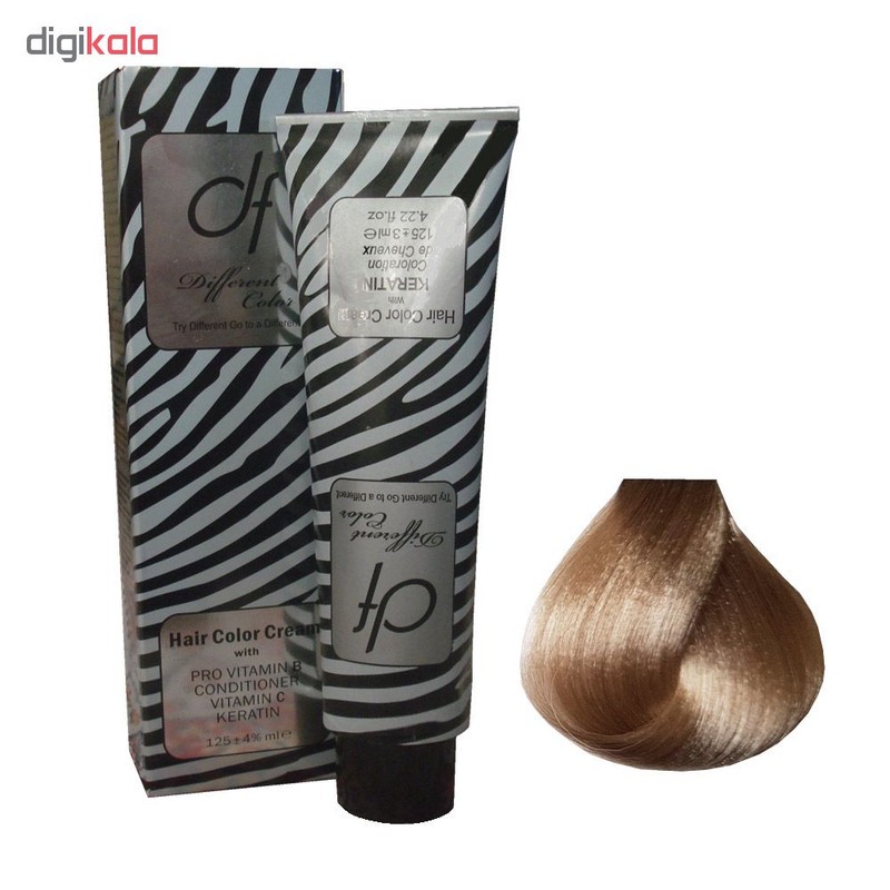 رنگ مو دیفرنت سری هایلایت مدل Keratin شماره 9.25 حجم 125 میلی لیتر رنگ بلوند شنی خیلی روشن