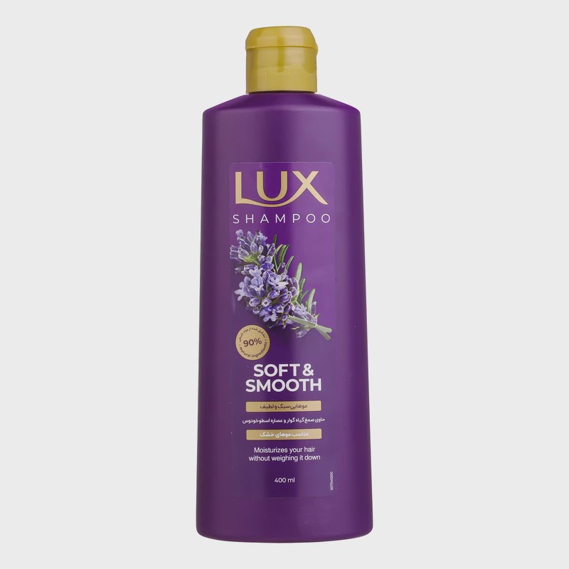 شامپو مو لوکس مدل Soft and Smooth مناسب موهای خشک حجم 400 میلی لیتر