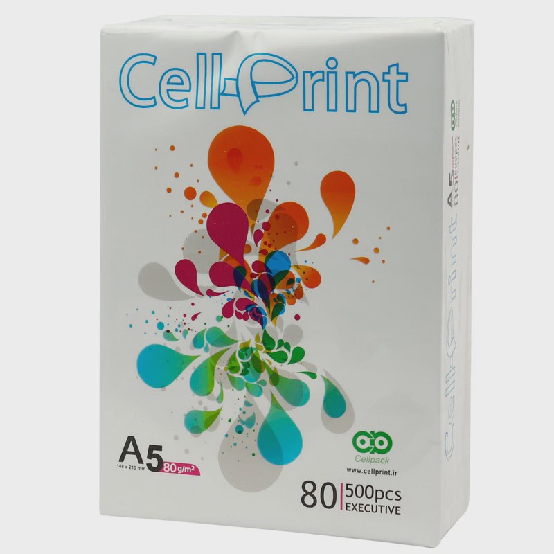 کاغذ A5 سل پرینت 80 گرم بسته 500 عددی