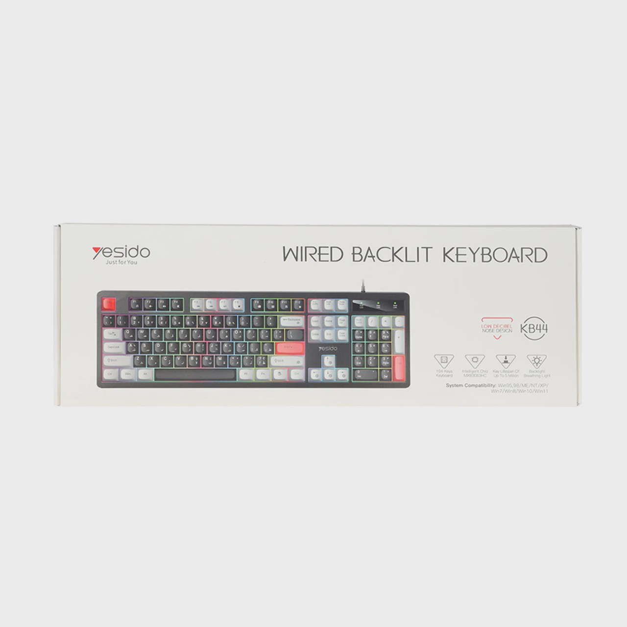 کیبورد با سیم Yesido مدل KB44