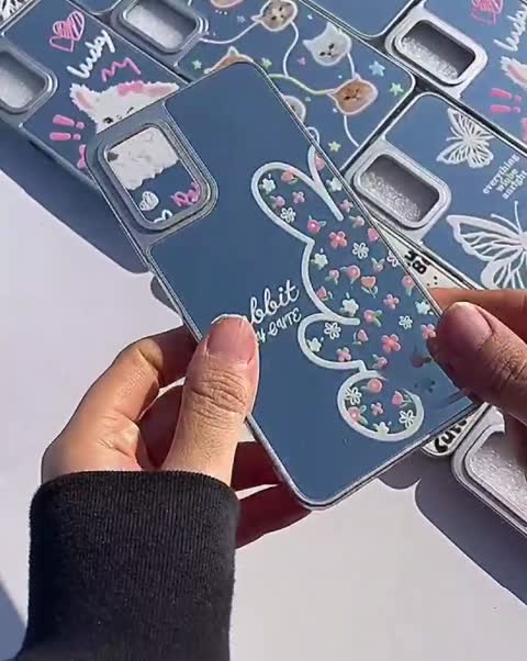 قاب گوشی فانتزی اینه ای گربه ( ارسال رایگان )