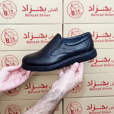 کفش تمام چرم طبیعی گاوی مردانه سایز 40 تا 45 رنگ مشکی کفی طبی زیره پیو لژ سه سانتی آستری چرم میشن سبک و راحت