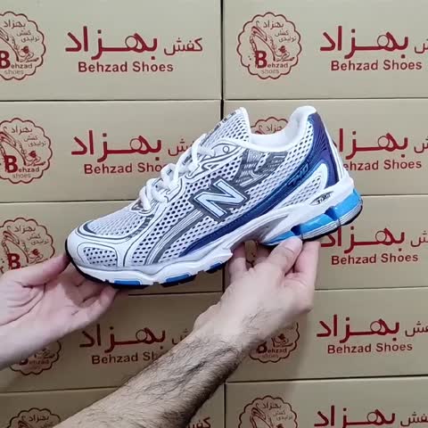 کتونی نیو بالانس مردانه پسرانه زیره پیو سایز 41 تا 44 رنگ سفید لژ 4 سانتی کفی طبی رویه چرم صنعتی و راشل خارجی سبک و راحت