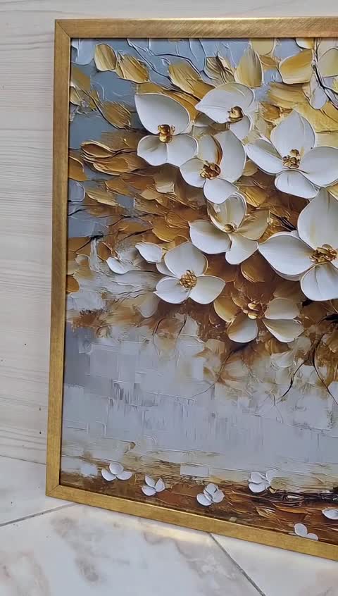 تابلو دکوراتیومدرن (درخت شکوفه ها)