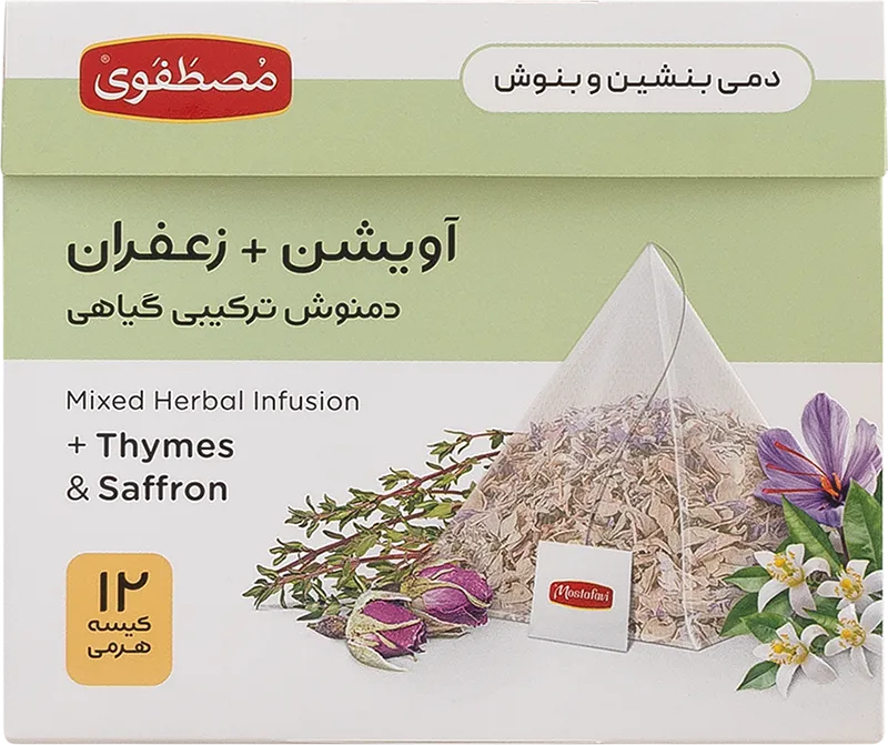دمنوش آویشن و زعفران 12 عددی