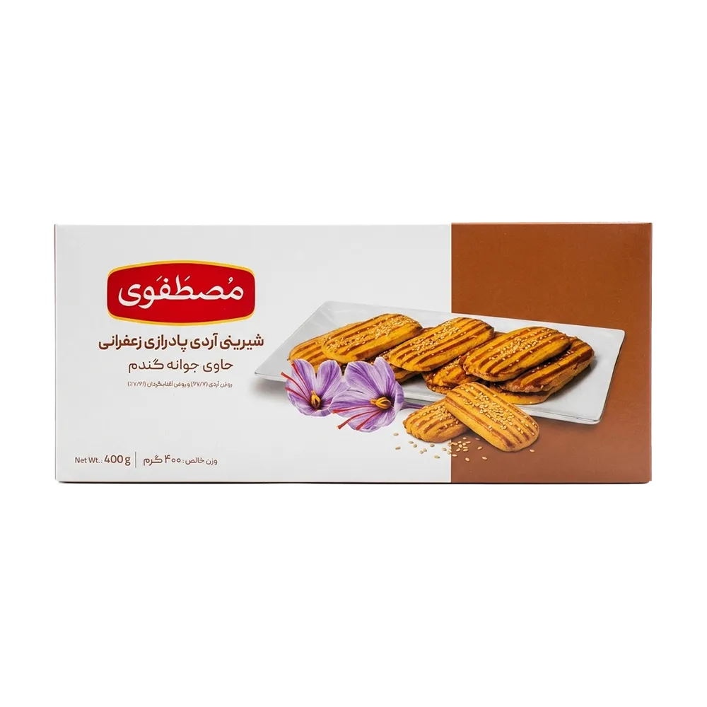 شیرینی پادرازی زعفرانی 400 گرم