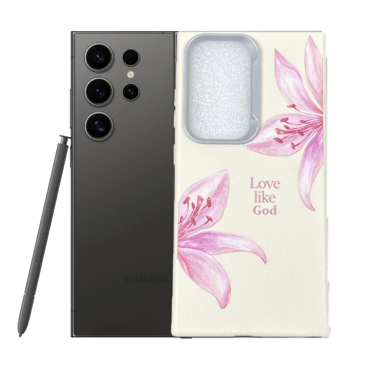 کاور طرح گل سوسن مناسب برای گوشی موبایل سامسونگ Galaxy S23 Ultra