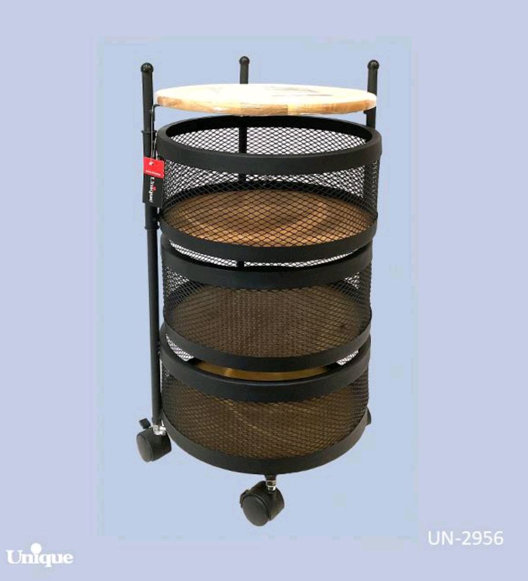 جای پیازی 3 طبقه توری گرد یونیک Unique کد UN-2956