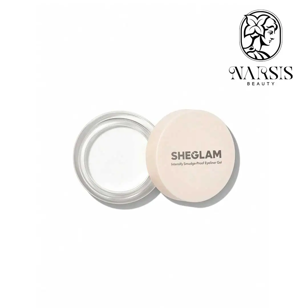 خط چشم ژله ای ضدآب شیگلم مدل SMUDGE PROOF رنگ WHITE نارسیس بیوتی
