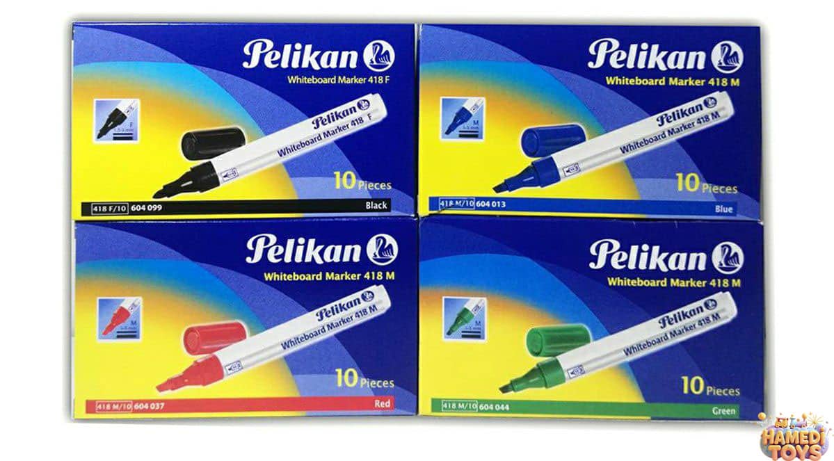 ماژیک وایت برد پلیکان هرون سبزکد2672 کارتن72بسته10عددی